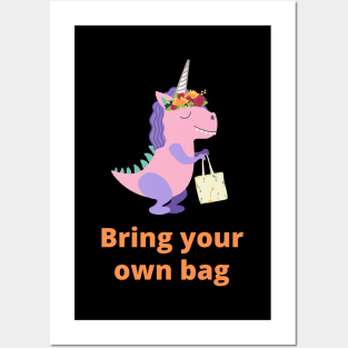 Relative of Unicornasaurus Rex - Bring Your Own Bag Posters and Art